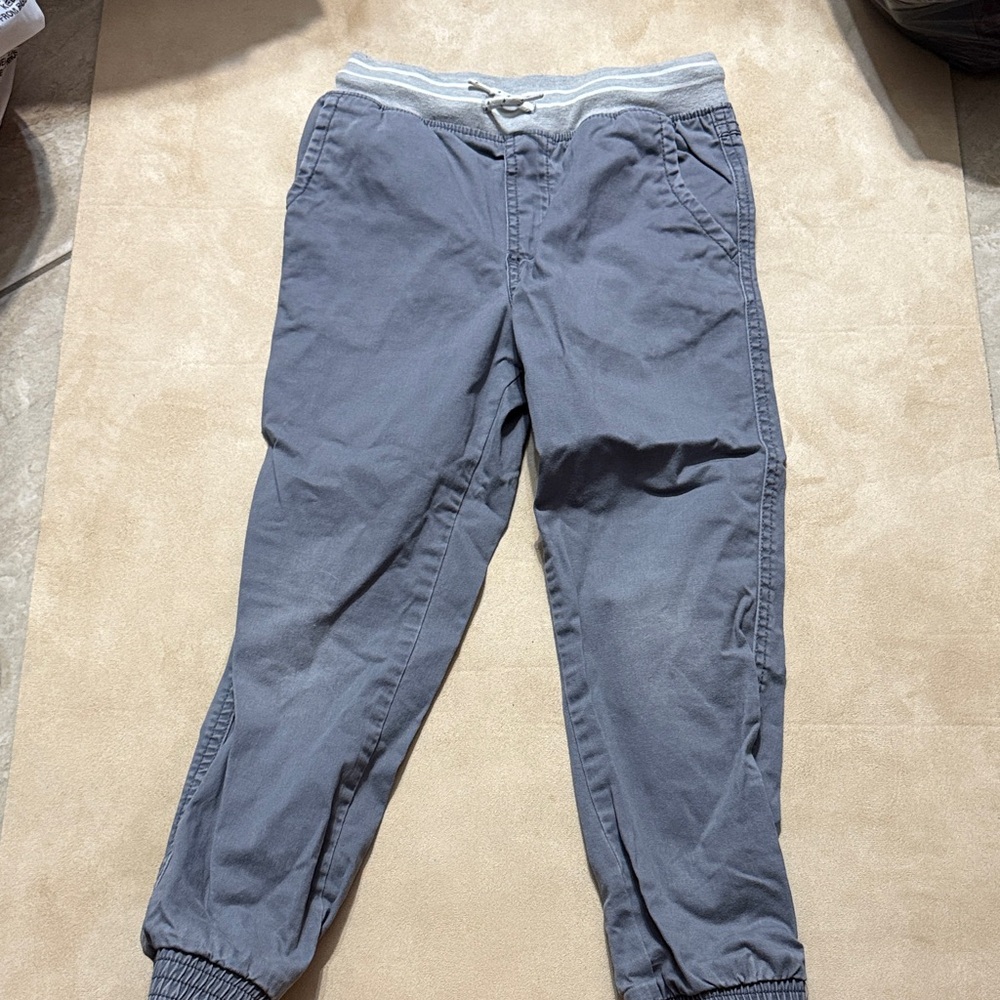 Kids Gray Casual Jogger Pants